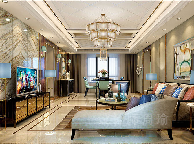 国模掰穴套图世纪江尚三室两厅168平装修设计效果欣赏